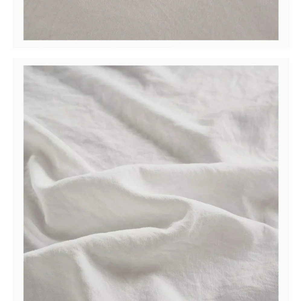 ⭐🆕White washed pom pom duvet cover set